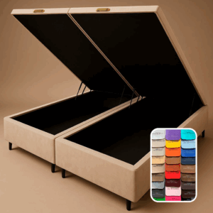 Base Baú KING - Bipartido, abertura com pistão hidráulico